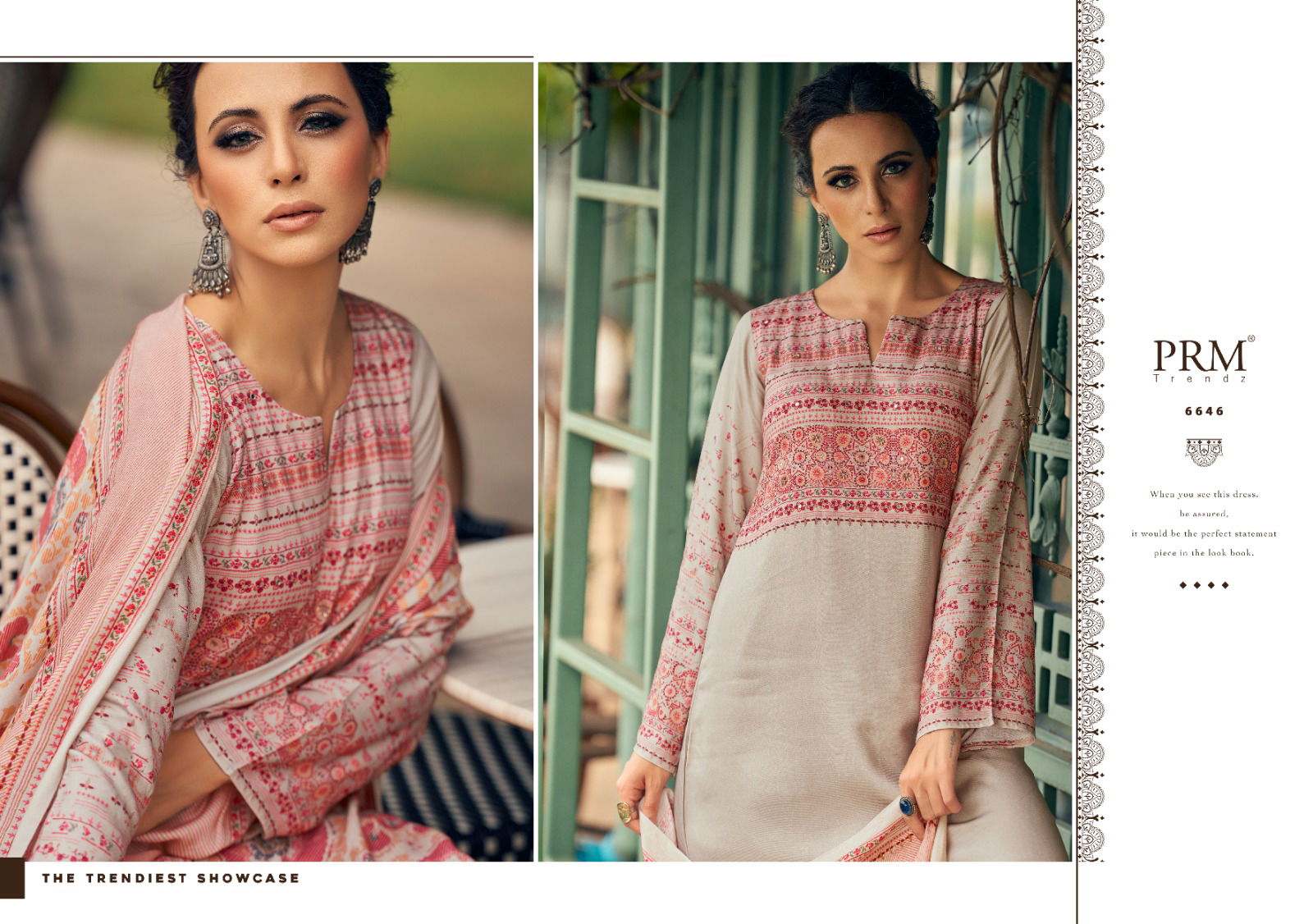 Suraali By Prm Digital Printed Pashmina Dress Material Suppliers In Mumbai